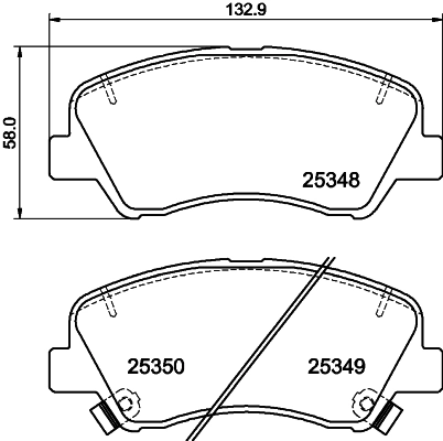 Brake Pad Set, disc brake (N-2257)