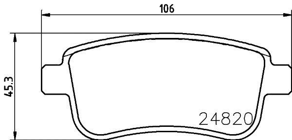 Brake Pad Set, disc brake (N-455)