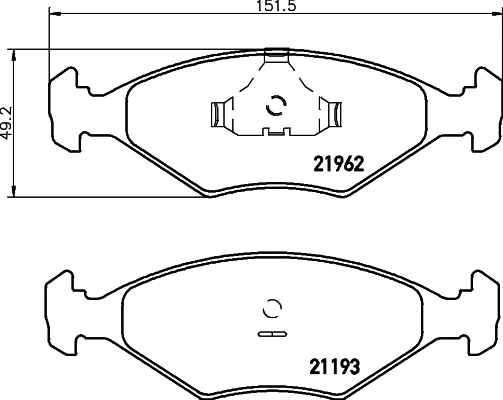 Brake Pad Set, disc brake (N-190)