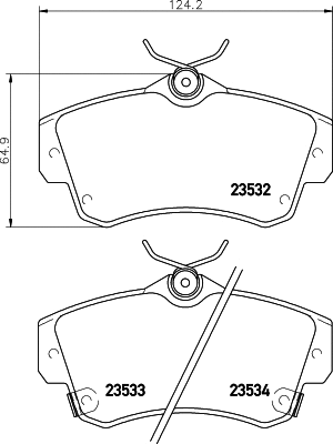 Brake Pad Set, disc brake (N-1425)