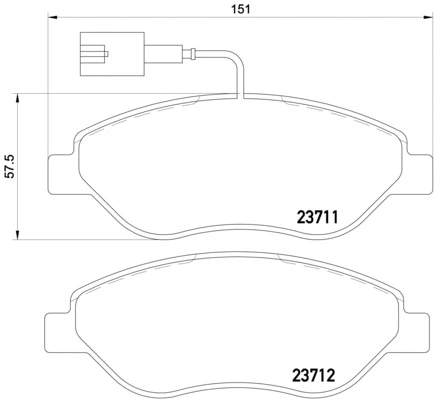 Brake Pad Set, disc brake (N-592)