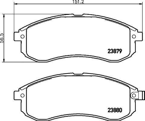 Brake Pad Set, disc brake (N-1337)