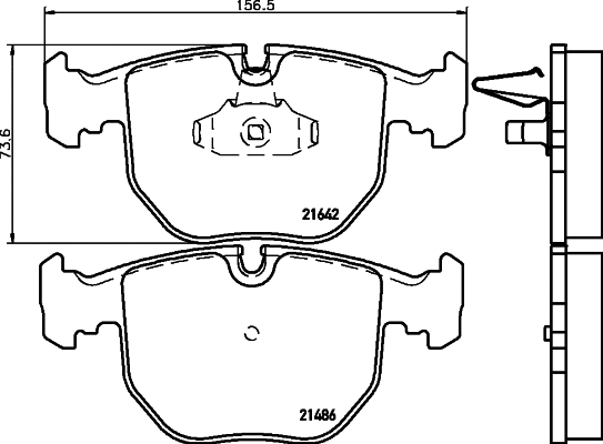 Brake Pad Set, disc brake (N-838)