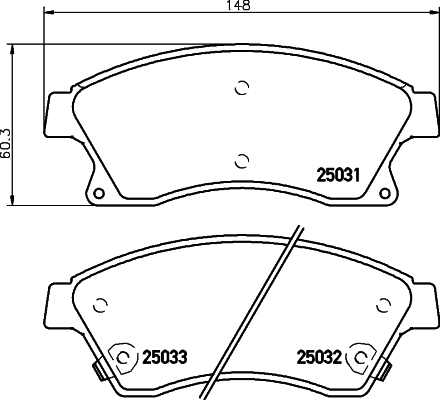 Brake Pad Set, disc brake (N-384)