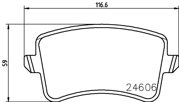 Brake Pad Set, disc brake (N-1741)