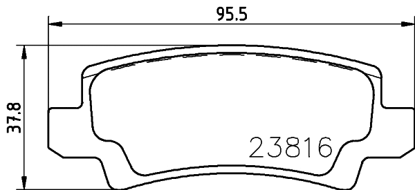 Brake Pad Set, disc brake (N-1334)