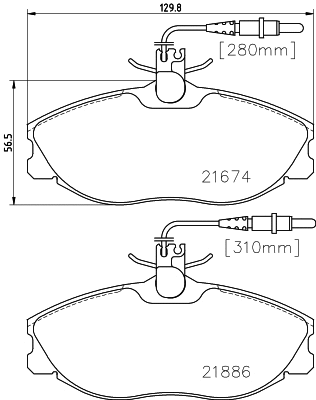 Brake Pad Set, disc brake (N-1167)