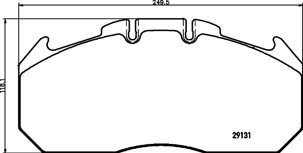 Brake Pad Set, disc brake (N-1504)