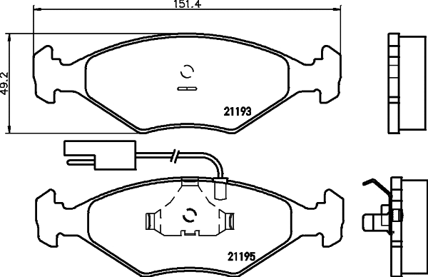 Brake Pad Set, disc brake (N-506)