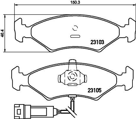 Brake Pad Set, disc brake (N-117)