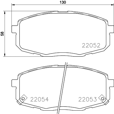 Brake Pad Set, disc brake (N-2045)