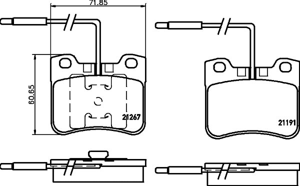 Brake Pad Set, disc brake (N-1151)