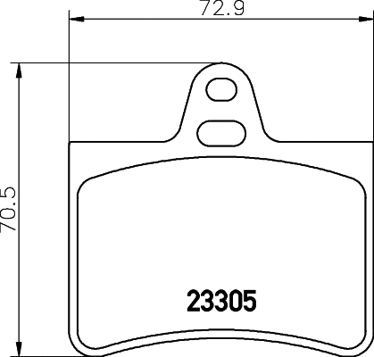 Brake Pad Set, disc brake (N-1170)