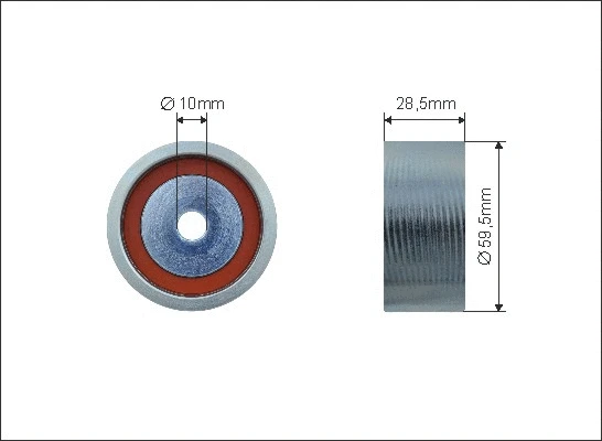 Tensioner Pulley, timing belt (500136)