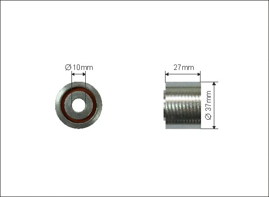 Deflection/Guide Pulley, V-ribbed belt (70-71)