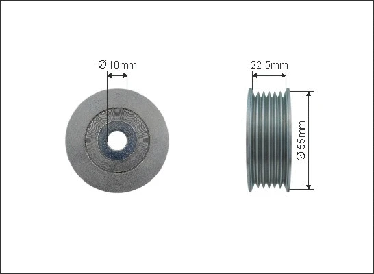 Deflection/Guide Pulley, V-ribbed belt (500188)