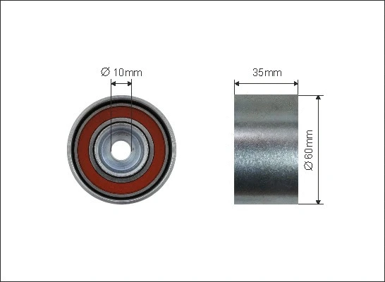 Deflection/Guide Pulley, timing belt (500351)