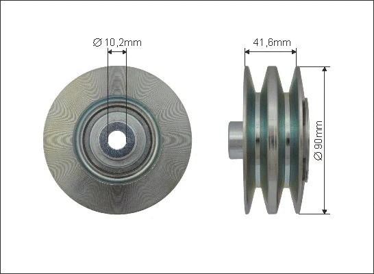 Deflection/Guide Pulley, V-ribbed belt (500607)