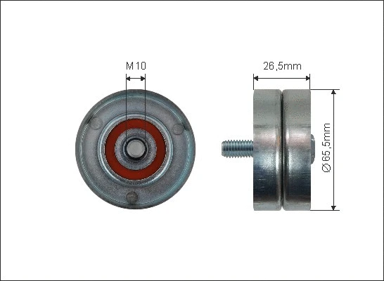 Tensioner Pulley, V-ribbed belt (399-99)