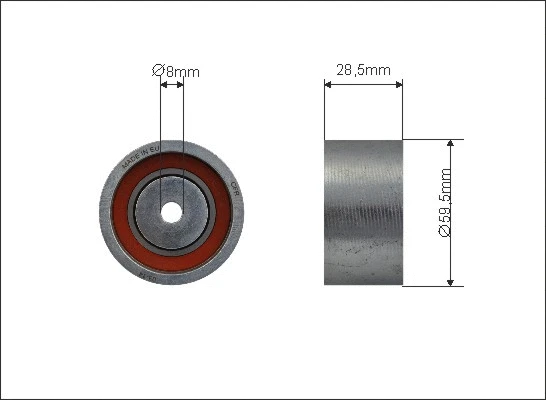 Tensioner Pulley, timing belt (500111)