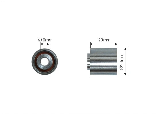 Deflection/Guide Pulley, timing belt (217-94)