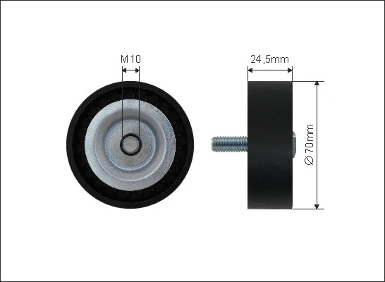 Deflection/Guide Pulley, V-ribbed belt (347-00)
