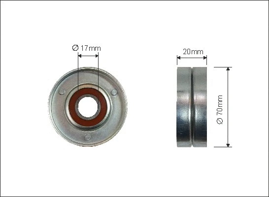 Tensioner Pulley, V-ribbed belt (456-00)