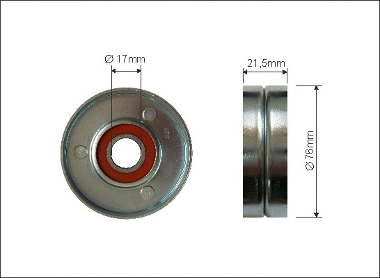 Tensioner Pulley, V-ribbed belt (170-00)