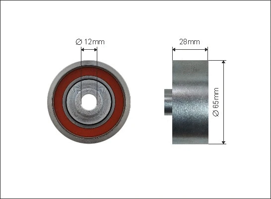 Deflection/Guide Pulley, V-ribbed belt (227-108)