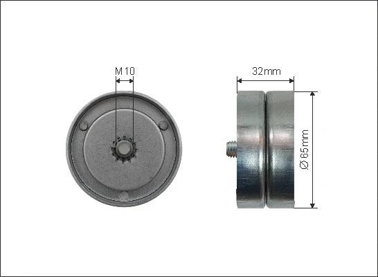 Deflection/Guide Pulley, V-ribbed belt (500272)