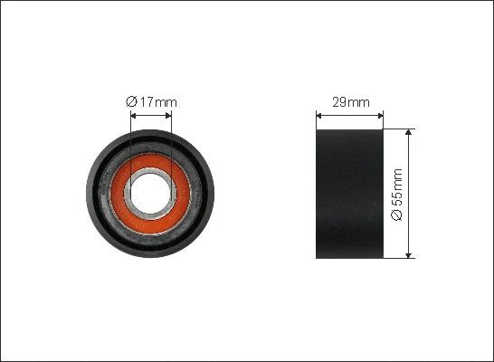 Tensioner Pulley, V-ribbed belt (331-00)