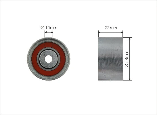 Deflection/Guide Pulley, timing belt (224-102)