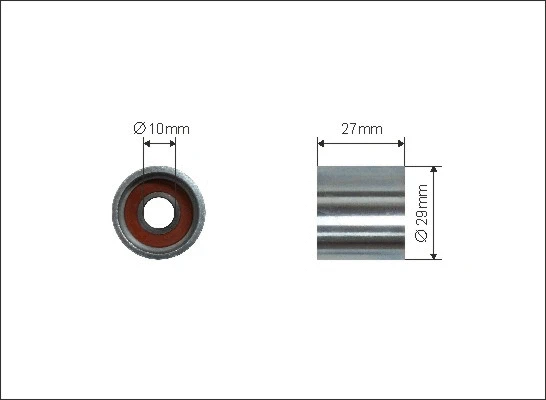 Tensioner Pulley, timing belt (500321)