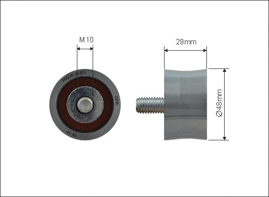 Deflection/Guide Pulley, timing belt (500139)