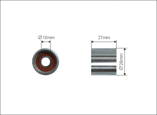 Deflection/Guide Pulley, V-ribbed belt (500417)