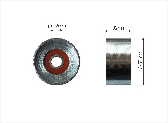 Deflection/Guide Pulley, timing belt (228-00)