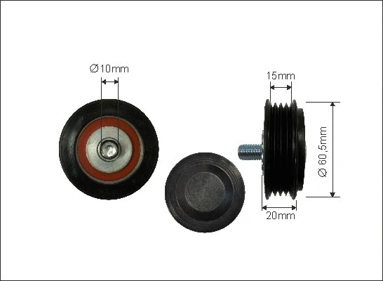 Tensioner Pulley, V-ribbed belt (83-25)