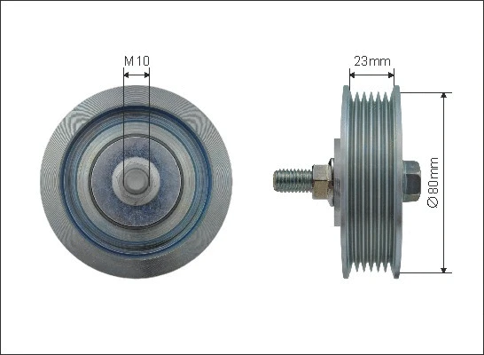 Deflection/Guide Pulley, V-ribbed belt (500407)