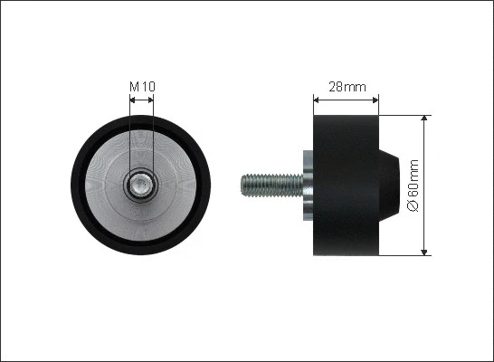 Deflection/Guide Pulley, V-ribbed belt (371-91)