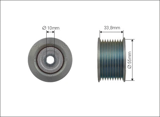 Deflection/Guide Pulley, V-ribbed belt (500428)