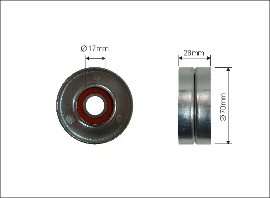 Deflection/Guide Pulley, V-ribbed belt (315-00)