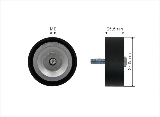 Deflection/Guide Pulley, V-ribbed belt (449-99)