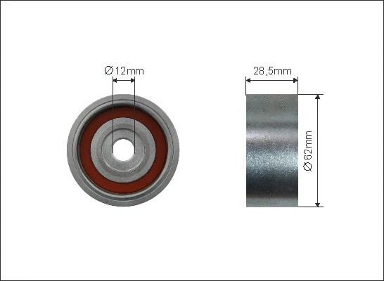 Deflection/Guide Pulley, timing belt (351-120)
