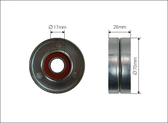 Tensioner Pulley, V-ribbed belt (332-99)