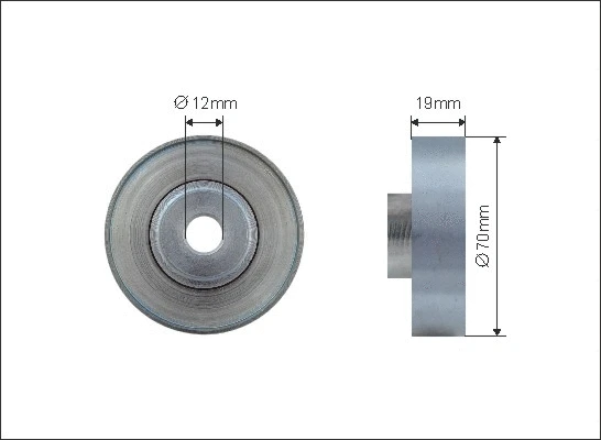 Deflection/Guide Pulley, V-ribbed belt (500393)