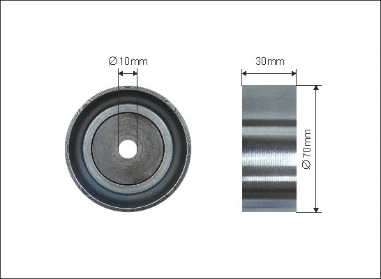 Deflection/Guide Pulley, V-ribbed belt (500221)