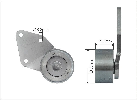 Deflection/Guide Pulley, timing belt (500242)