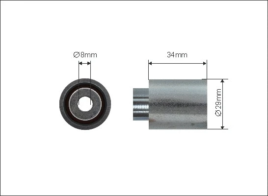Deflection/Guide Pulley, timing belt (500118)
