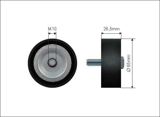 Deflection/Guide Pulley, V-ribbed belt (500264)