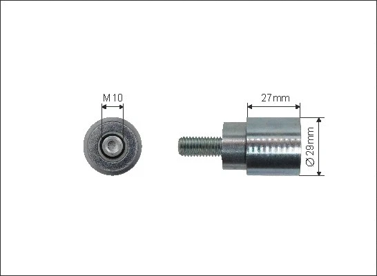 Deflection/Guide Pulley, timing belt (128-10)